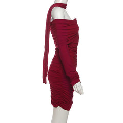Red dress on a mannequin