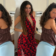 Summer street style halter gown for women