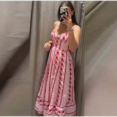 Floral Print Cutout Maxi Dress