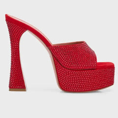 Platform Block Heel Mules