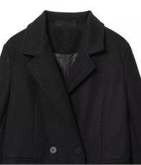 Black coat on a white background