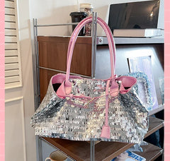 Sparkly Sequin Large Tote Bag
