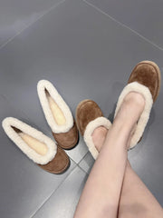 Fleece Lined Slip On Loafers