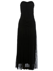 Strapless Draped Knot Gown