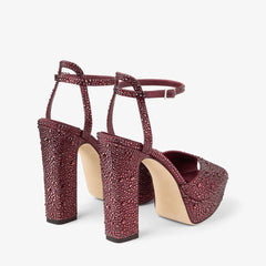 Crystal Embellished Platform Sandals