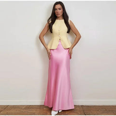 Sculpted Vest & Bubble Skirt Set | Bold Street Style 2-Piece Look