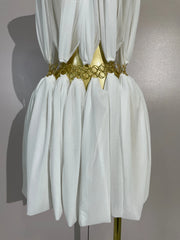 Halter Neck Grecian Style Mini Dress