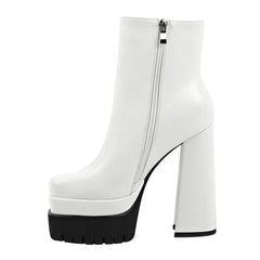 Chunky Platform Lace Up Boots
