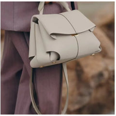ivory cream structured handbag for women