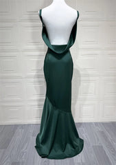 Satin Cowl Neck Open Back Maxi Dress