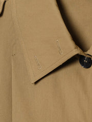 Short Trench Stand Collar Pleated Windbreaker Coat