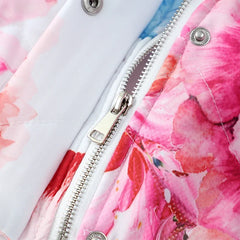 Floral Quilted Bomber Jacket