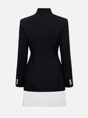 Black blazer with gold buttons- back