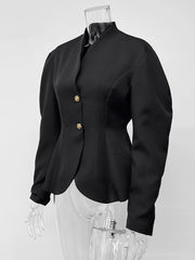 Tailored Puff Sleeve Blazer