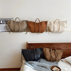 Soft PU Leather Shoulder Tote | Large Capacity Designer Bag for Women