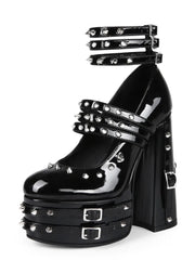 Platform Chunky Heel Mary Janes