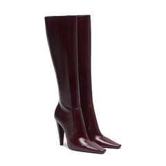 Pointed Slim High Heeled Knee High Boots