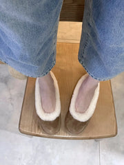 Fleece Lined Slip On Loafers