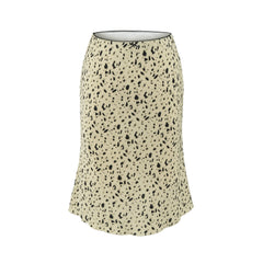 Floral Print A Line Midi Skirt