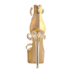 Crystal Embellished Platform Stiletto Sandals