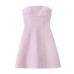 Above knee pink bow dress perfect for playful party outfits