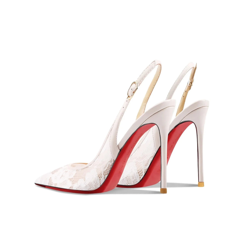 Bridal red bottom stiletto shoes for weddings and celebrations