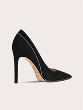 Classic pointed toe black heels for women designed for office and parties