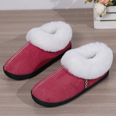 Cozy faux fur winter house shoes for women