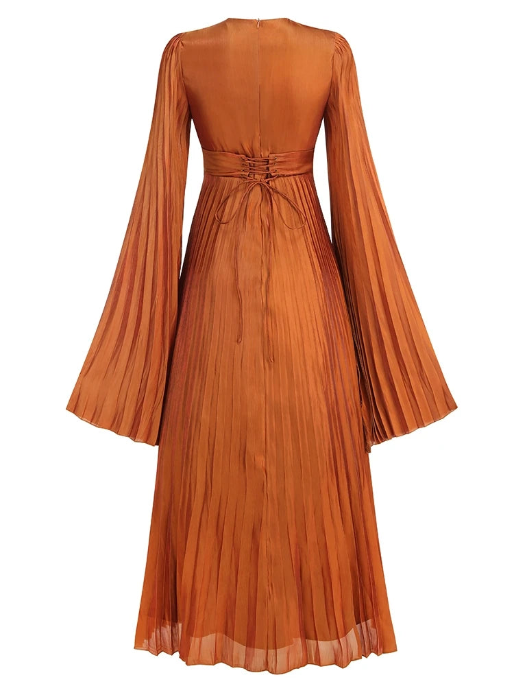 The back view of the dress, showing the seamless design.