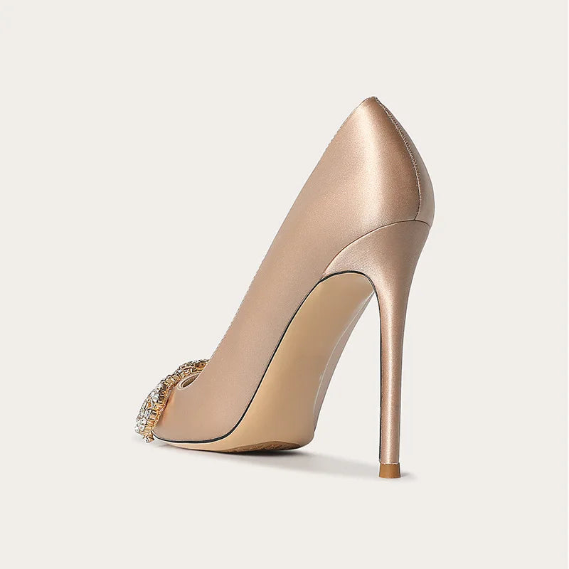 Elegant pointed bridal heels for formal occasions and guest outfits