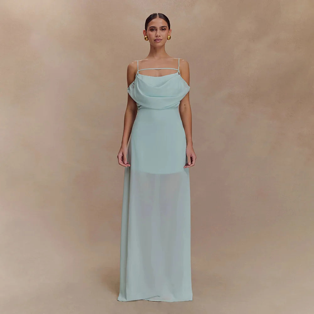 Ethereal white event dress styled for formal summer occasions