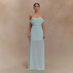 Ethereal white event dress styled for formal summer occasions