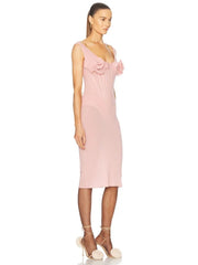 Elegant clubwear dress with patchwork floral mesh