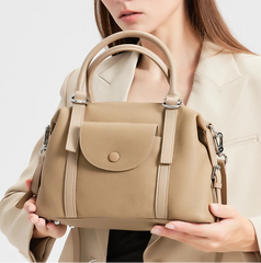 Genuine leather crossbody bag designed for everyday carry