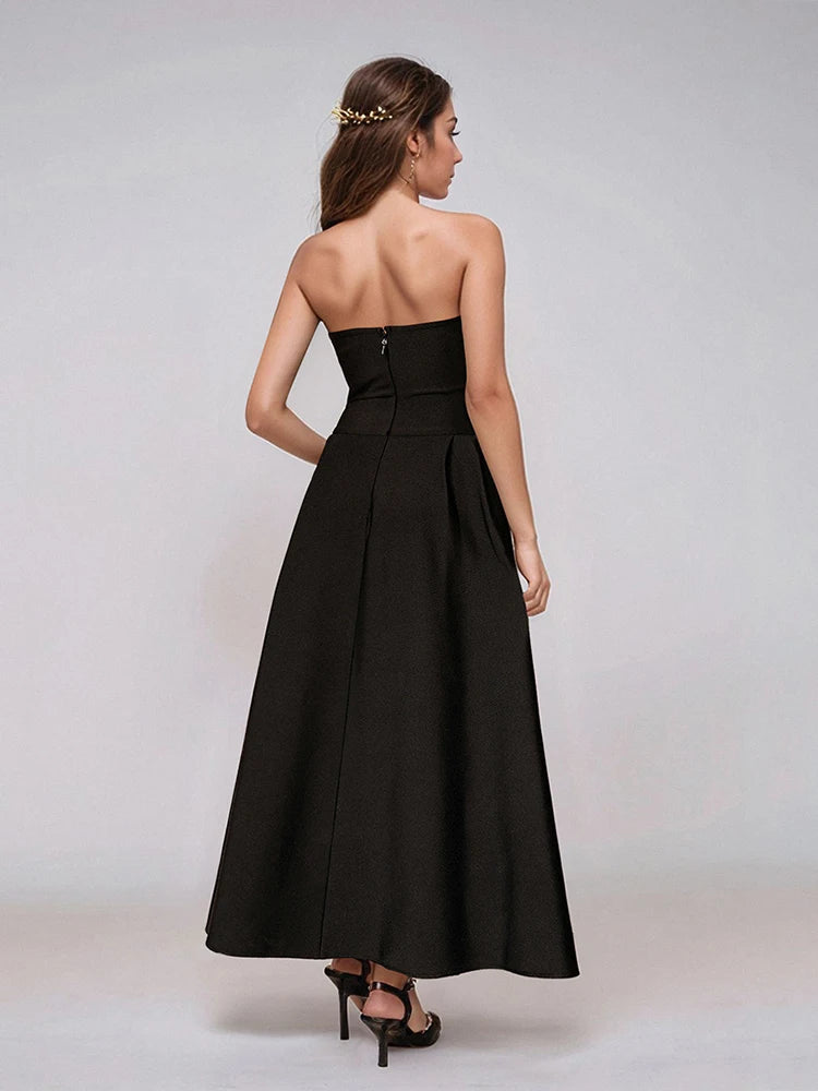 Glamorous clubwear gown for middle-aged women