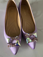 Handmade embellished pumps designed for a glamorous wedding guest look