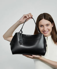 Large capacity leather tote designed for everyday carry