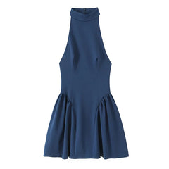 Lightweight blue lanon dress perfect for warm weather