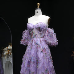 Close-up of the sweetheart neckline and off-shoulder sleeve detail