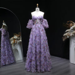 Full-length view of a floor-length tulle gown with soft ruffle texture