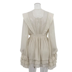 High waist mesh panel dress perfect for garden or brunch looks