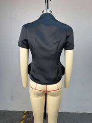 Puff sleeve black blouse perfect for coffee dates and Pinterest outfit inspiration