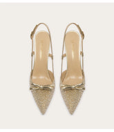 Rhinestone buckle strap stiletto sandals for women