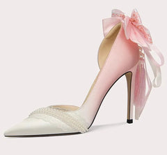 Elegant banquet heels with pointed toe design