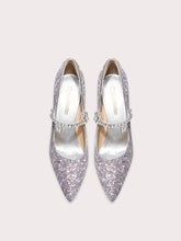 Silver glitter pointed party pumps styled for weddings and glamorous nights