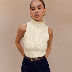 A close-up shot of the soft, fine-yarn knit and the timeless silhouette.