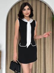 Summer holiday patchwork bodycon mini for women