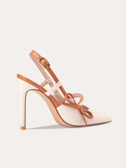 The slender thin-heel sandals with a buckle strap.