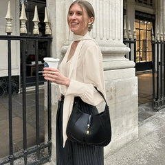 Stylish chiffon ribbon blouse for party or office wear