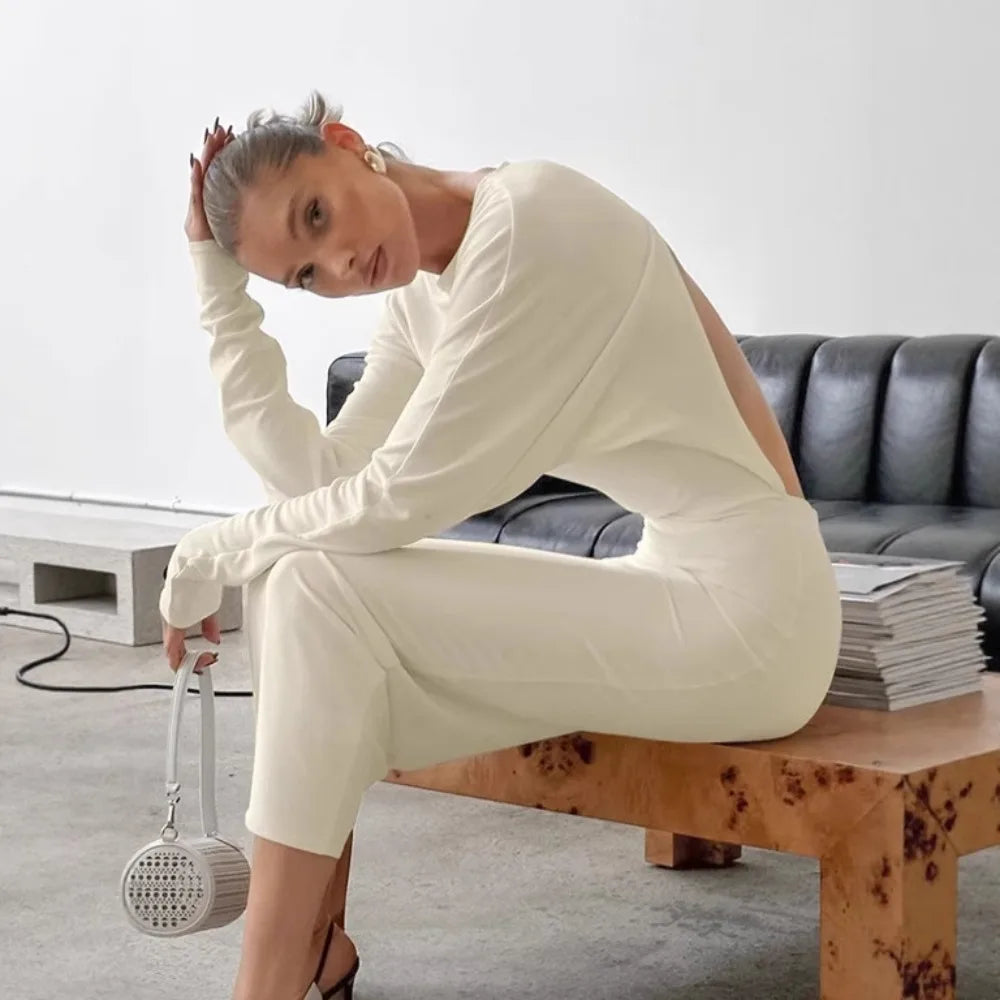 Statement sleeve winter event dress in elegant white